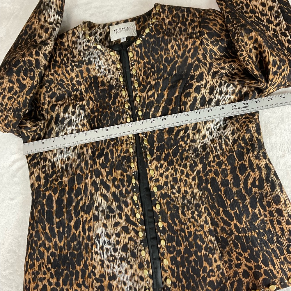 Animal Print Open Jacket Dressy - Picture 8 of 13